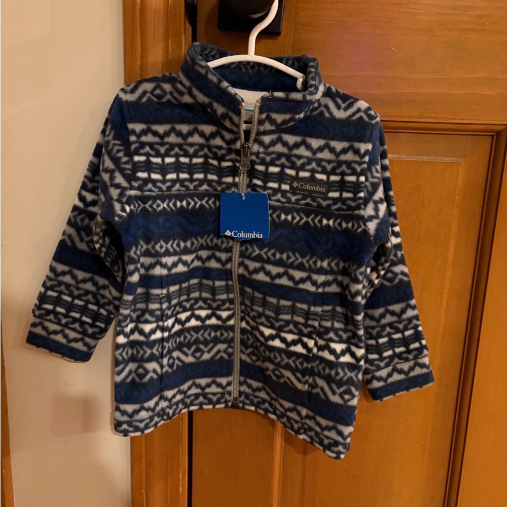 Columbia Blue and White Fleece Jacket